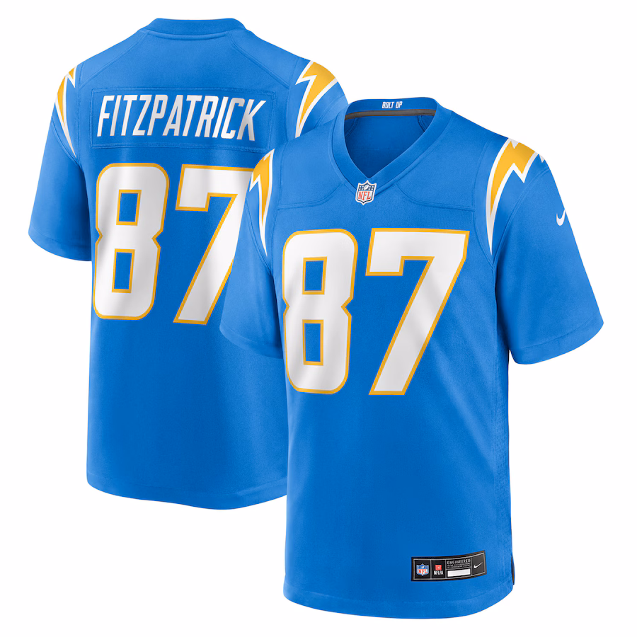 Men's Los Angeles Chargers Dez Fitzpatrick Nike Powder Blue Team Game Jersey