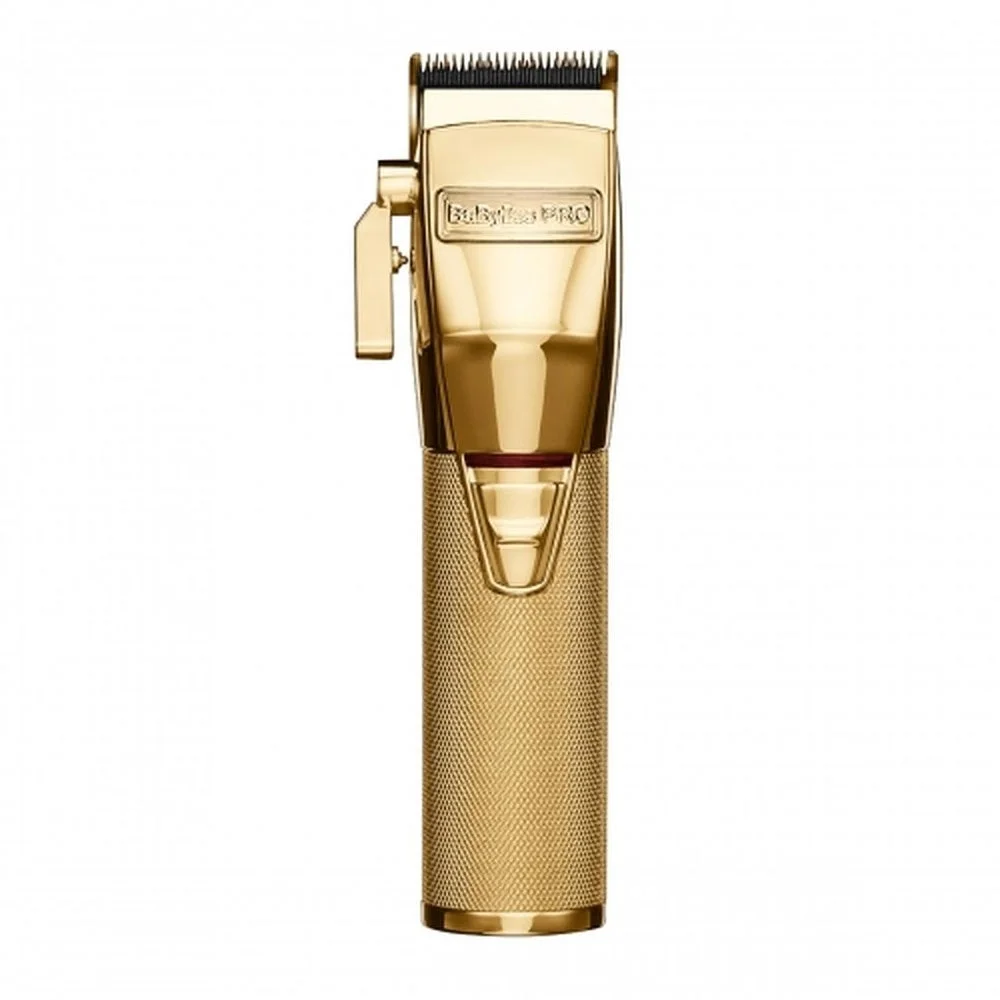 BaBylissPRO GoldFX Clipper FX870G and FOILFX02 Cordless Gold Metal Shaver - Curated Treasures Market