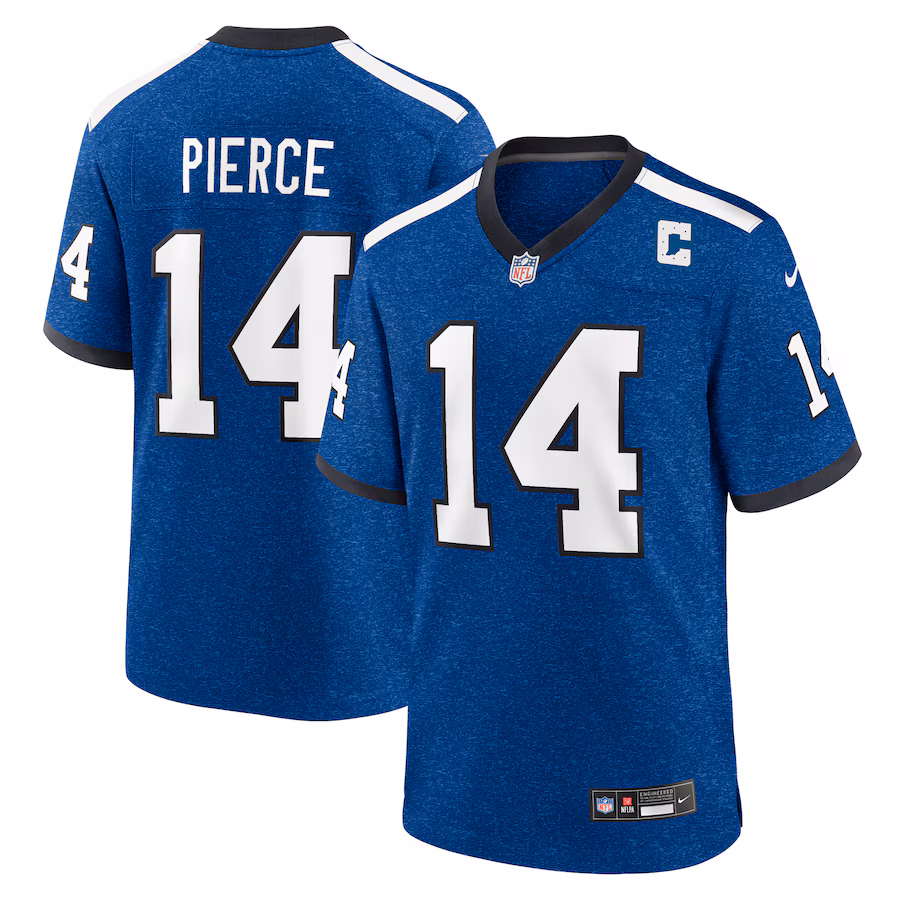 Men's Indianapolis Colts Alec Pierce Nike Blue Alternate Game Jersey