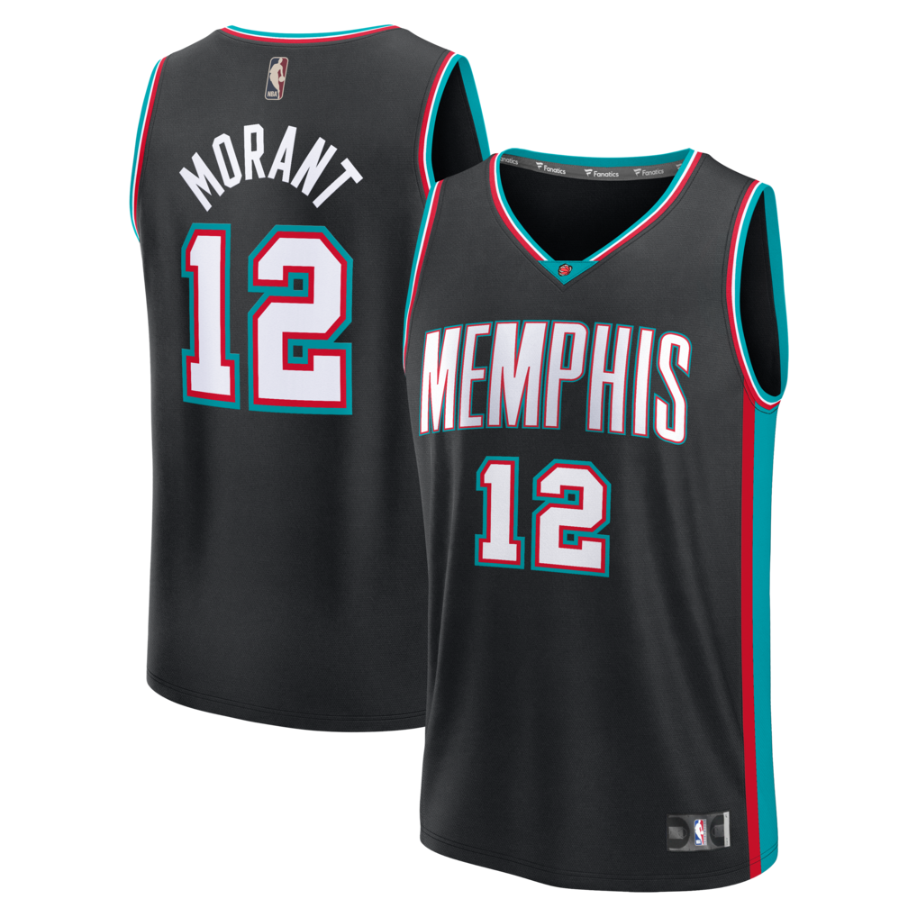 Men's Memphis Grizzlies Ja Morant Fanatics Black Fast Break Jersey - Classic Edition