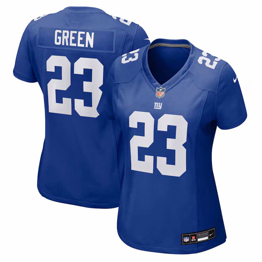 Women's New York Giants Art Green Nike Royal Team Game Jersey