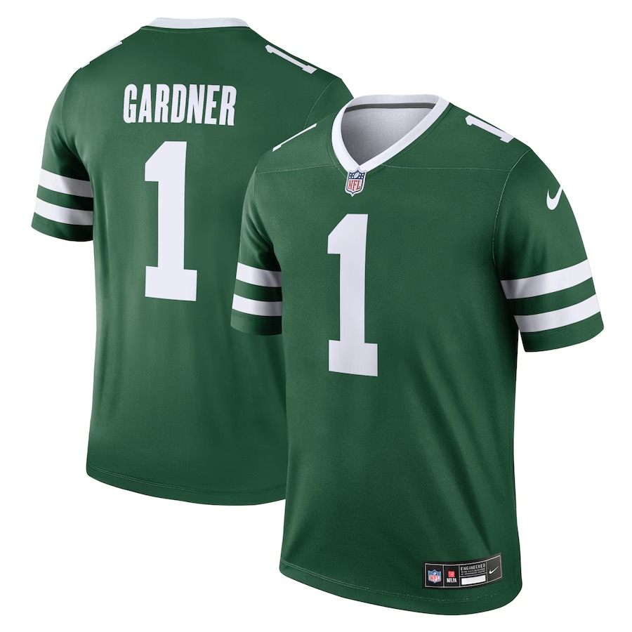 Men's New York Jets Ahmad Sauce Gardner Nike Green Legend Player Performance Top