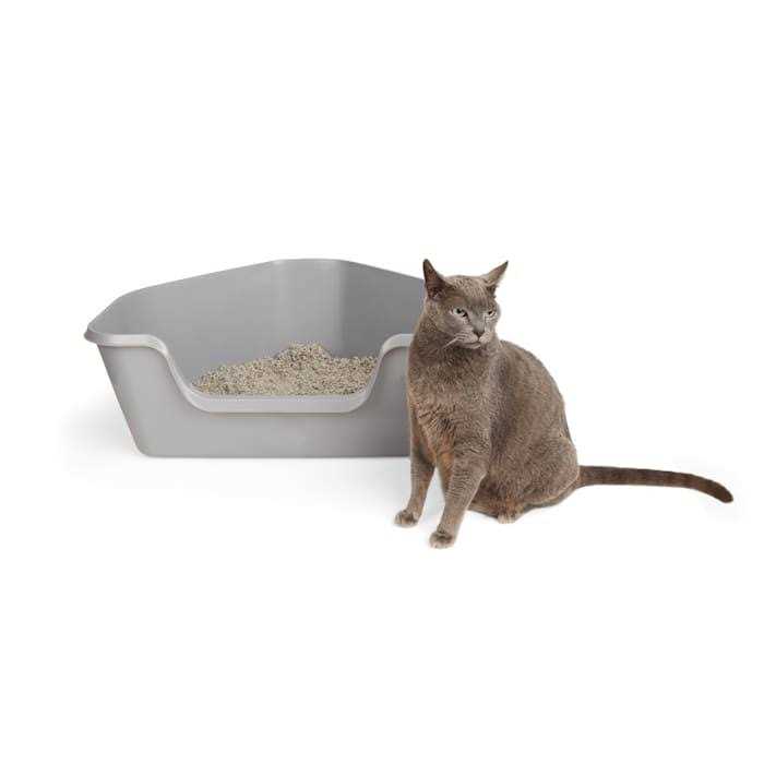 So Phresh High-Back Corner Grey Litter Box