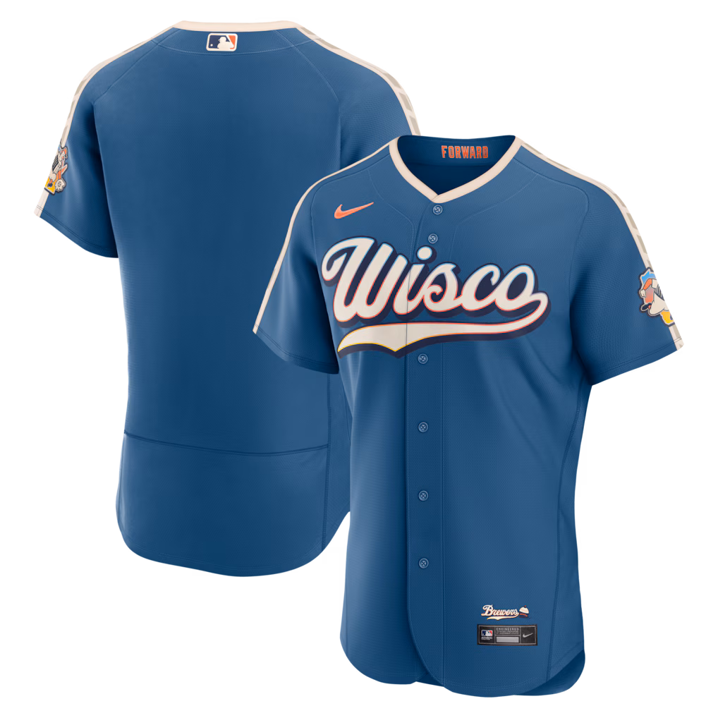Men's Milwaukee Brewers Nike Mineral Blue 2026 City Connect Authentic Jersey