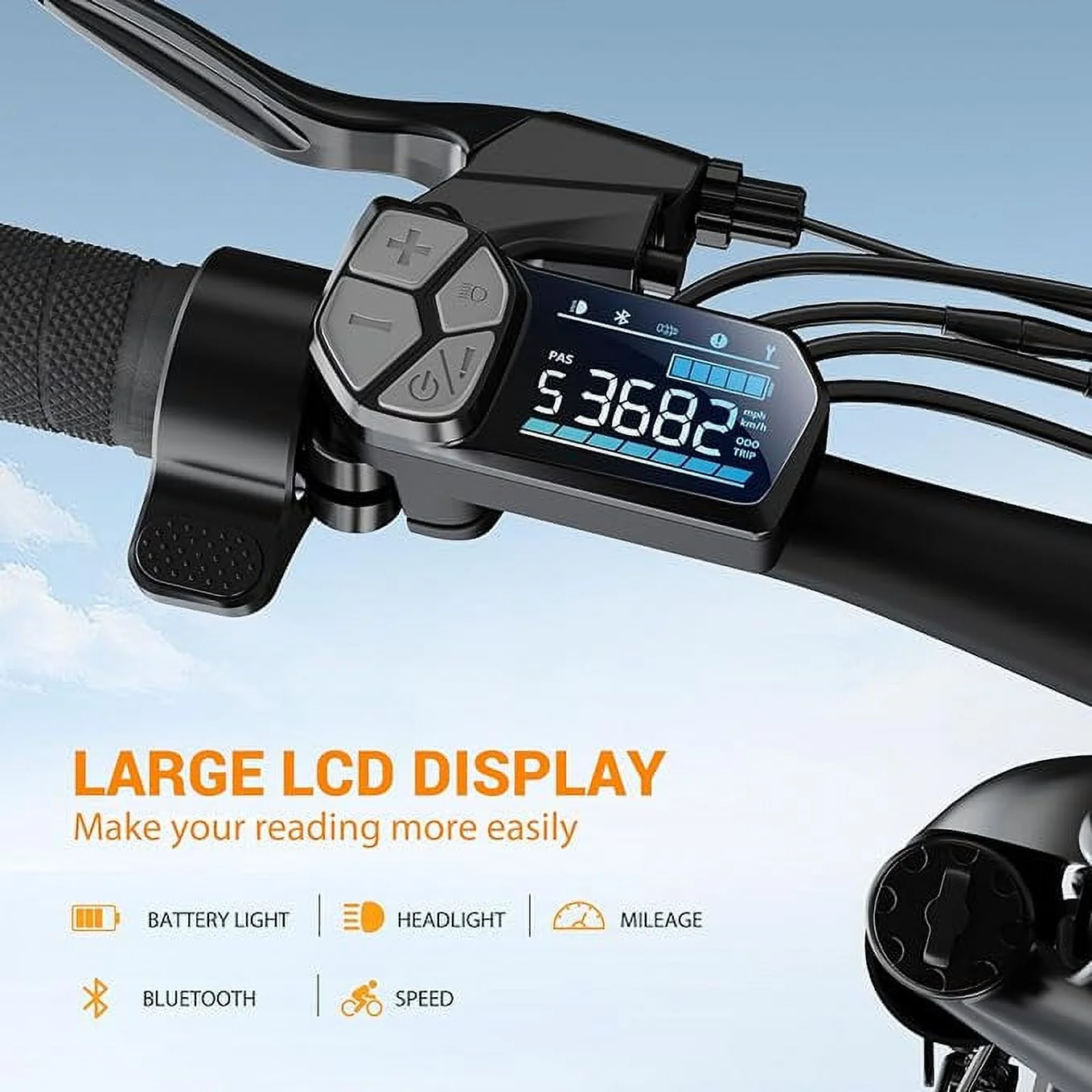 SISIGAD Electric Mountain Bike, 500W Electric Bike for Adults, 7-Speed and Dual Full Suspension, 48V 15Ah 27.5 inches Wheel, Gray - Curated Treasures Market