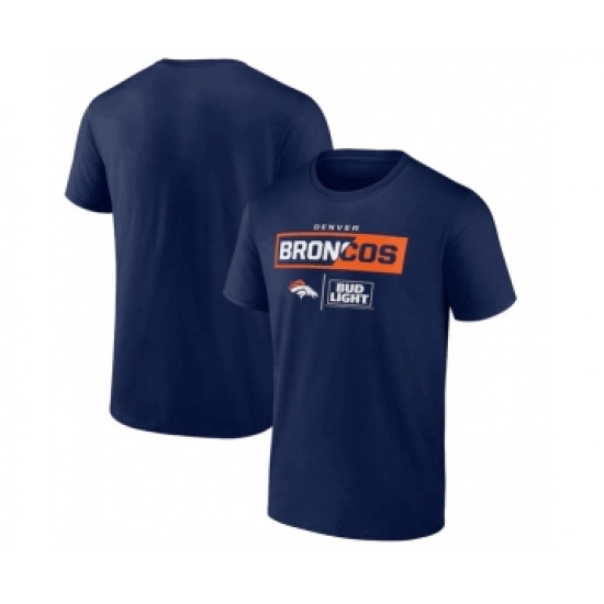 Men's Denver Broncos Navy x Bud Light T-Shirt