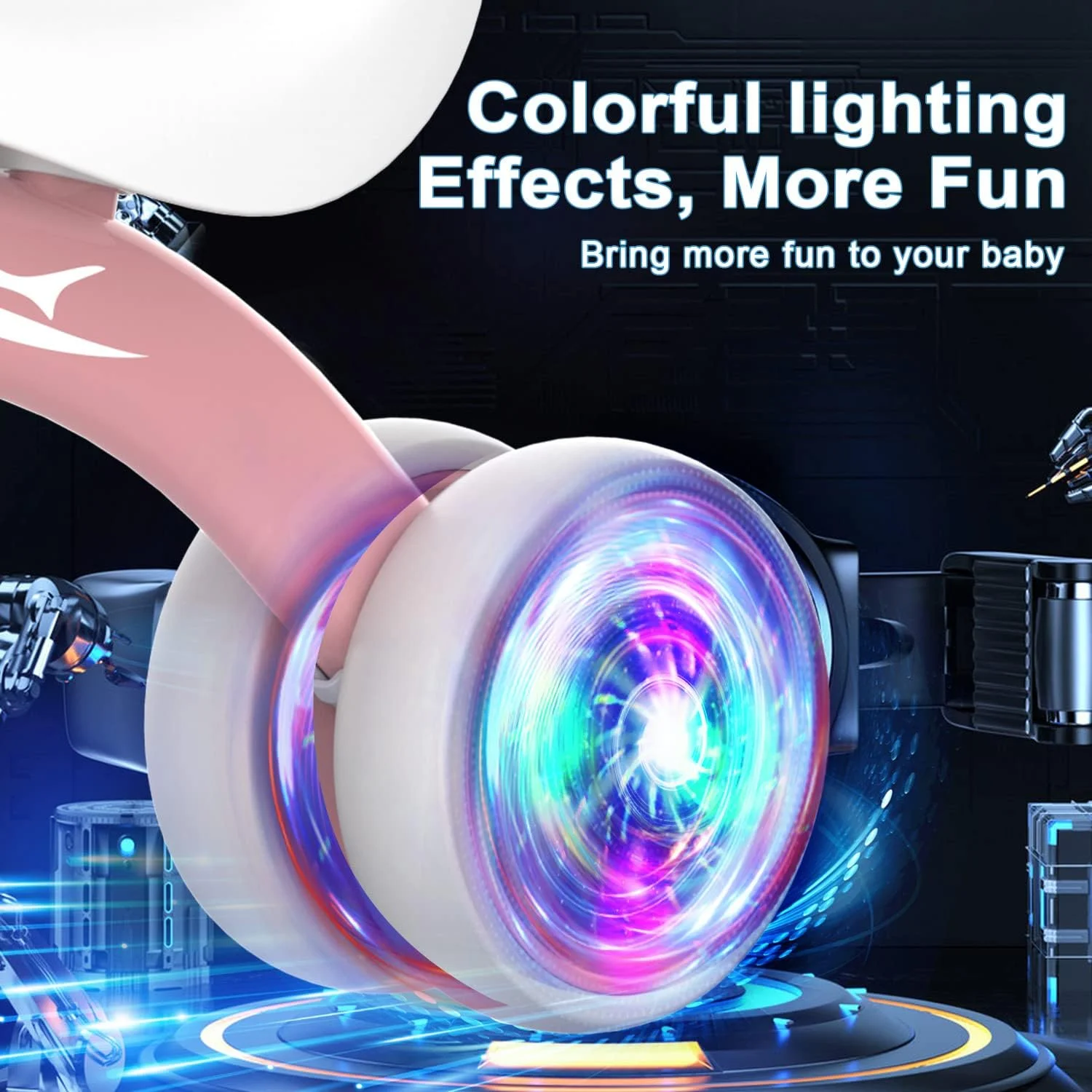 Colorful Lighting Baby Balance Bike Toys for 1 Year Old Girl Gifts, 10-36 Month Toddler Balance Bike, No Pedal 4 Silence Wheels & Soft Seat Pre-School First Riding on Toys, 1st Birthday Gifts. - Curated Treasures Market