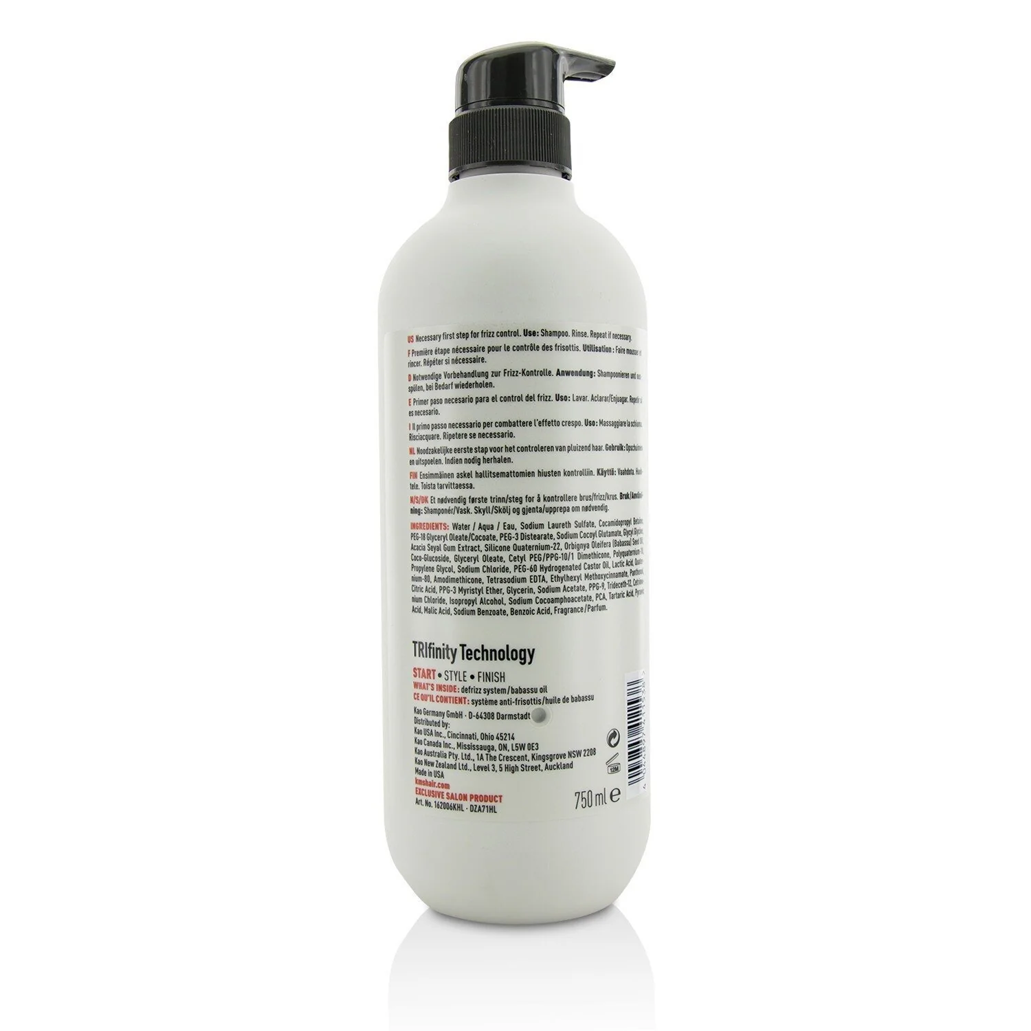 KMS California Tame Frizz Shampoo (Preparation For Frizz Reduction)  750ml/25.3oz