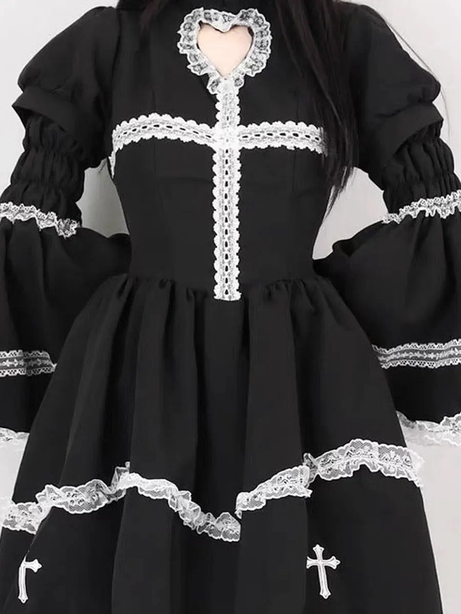 'Holy Doll' Cross & Lace Heart Shape Dress
