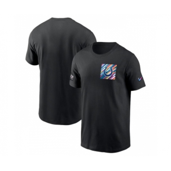Men's Indianapolis Colts Black 2023 Crucial Catch Sideline Tri-Blend T-Shirt