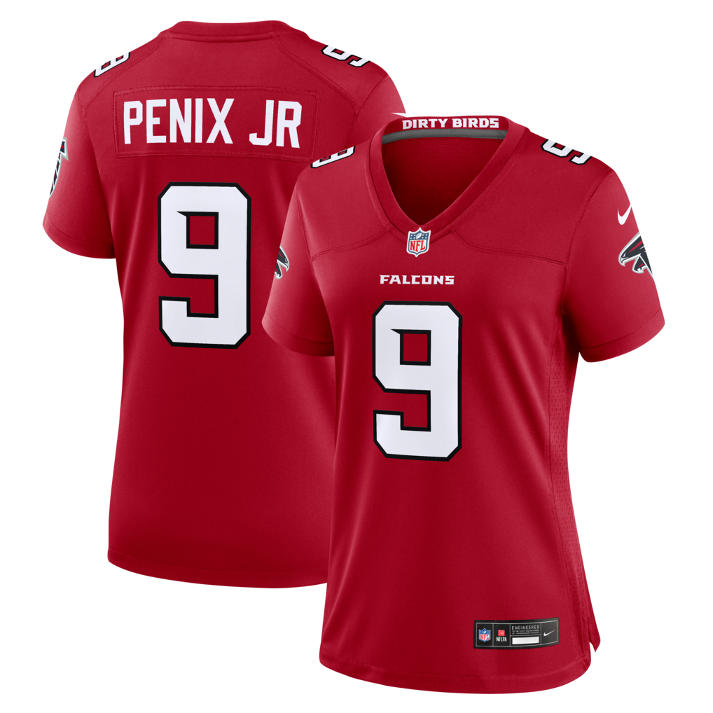Women's Atlanta Falcons Michael Penix Jr. Nike Red Game Jersey