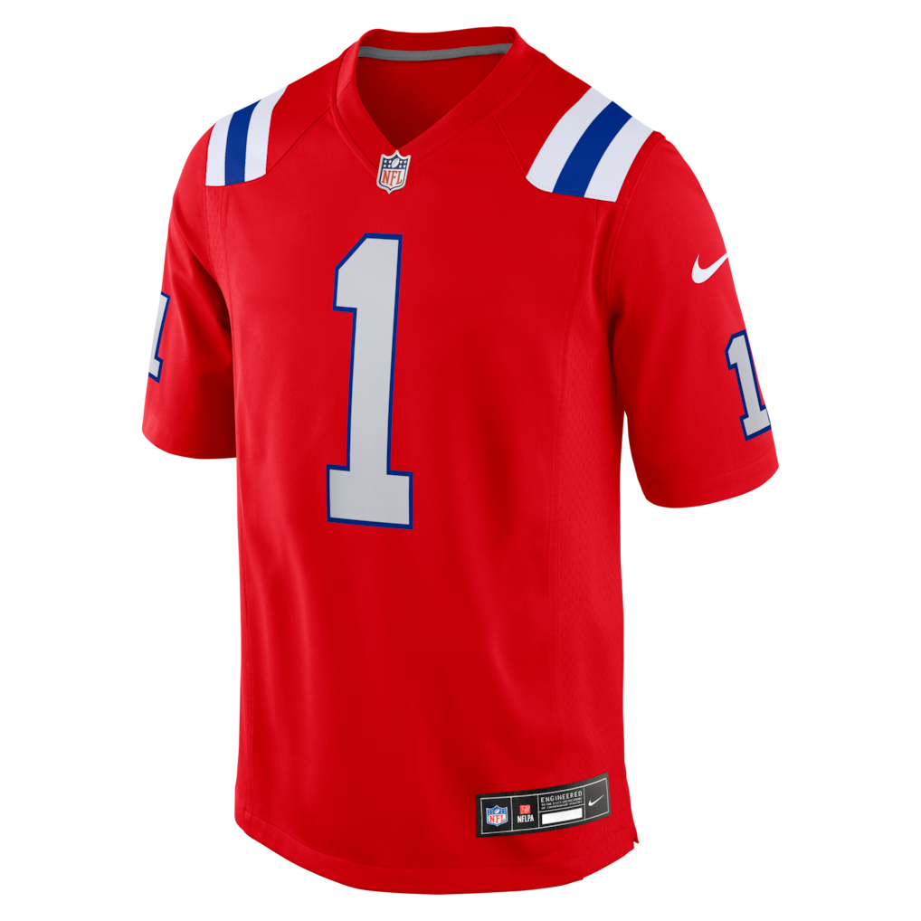 Men's New England Patriots A.J. Brown Nike Red Vapor F.U.S.E. Stitched Limited Jersey