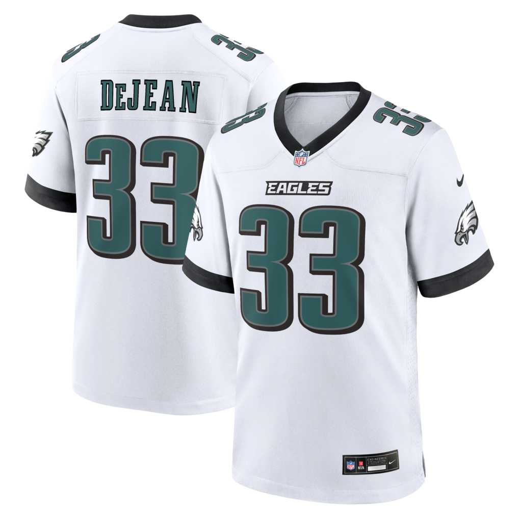Men's Philadelphia Eagles Cooper DeJean Nike White Vapor F.U.S.E. Stitched Limited Jersey