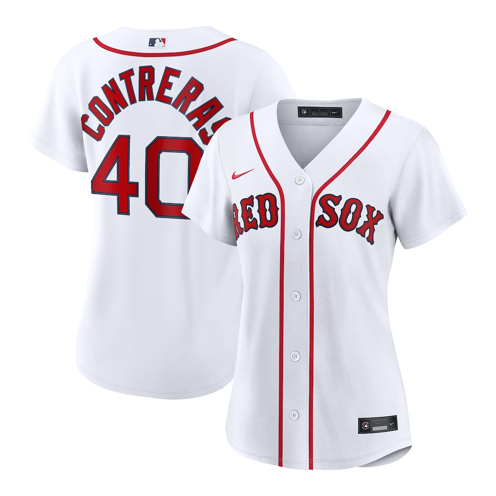 Women's Boston Red Sox Willson Contreras Nike White Home Replica Jersey