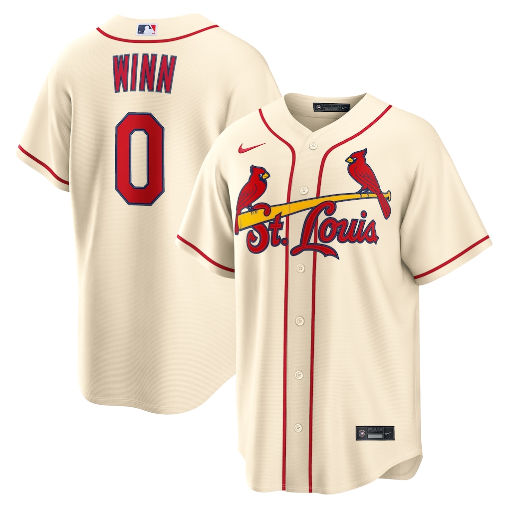 Men's St. Louis Cardinals Masyn Winn Nike Cream Alternate Replica Jersey