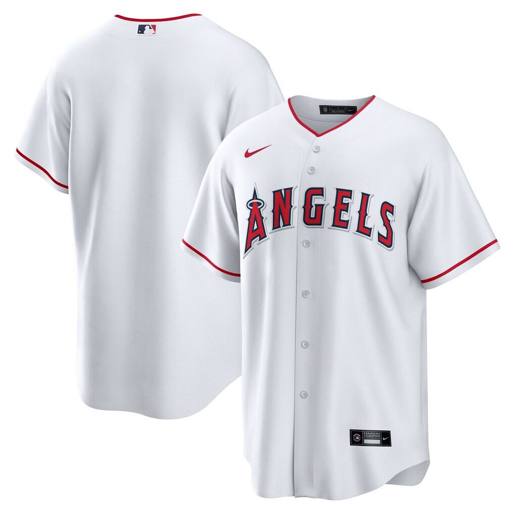 Men's Los Angeles Angels Nike White Home Big & Tall Replica Jersey