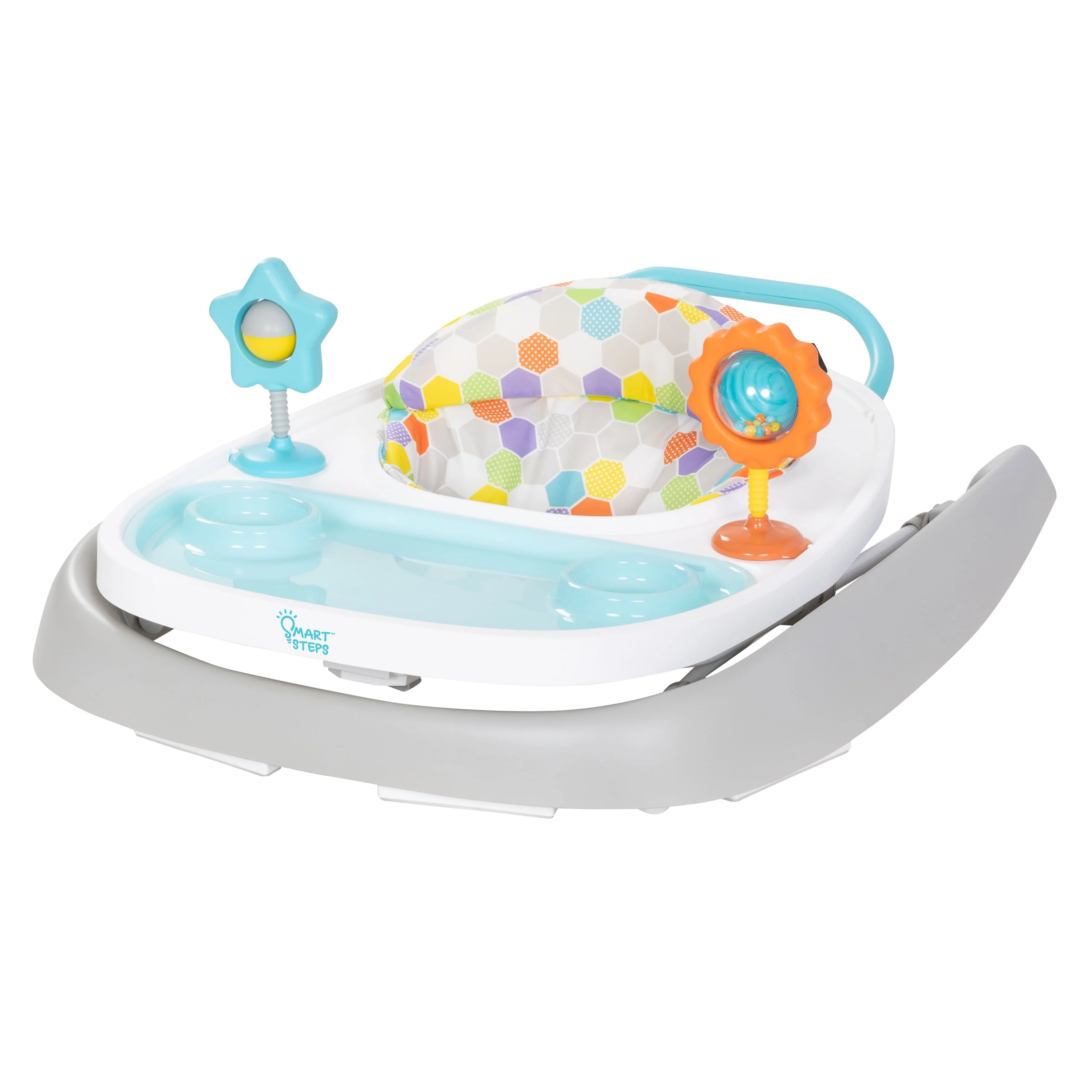 Smart Steps by Baby Trend Dine N' Play 3-in-1 Feeding Walker- Hexagon Dots