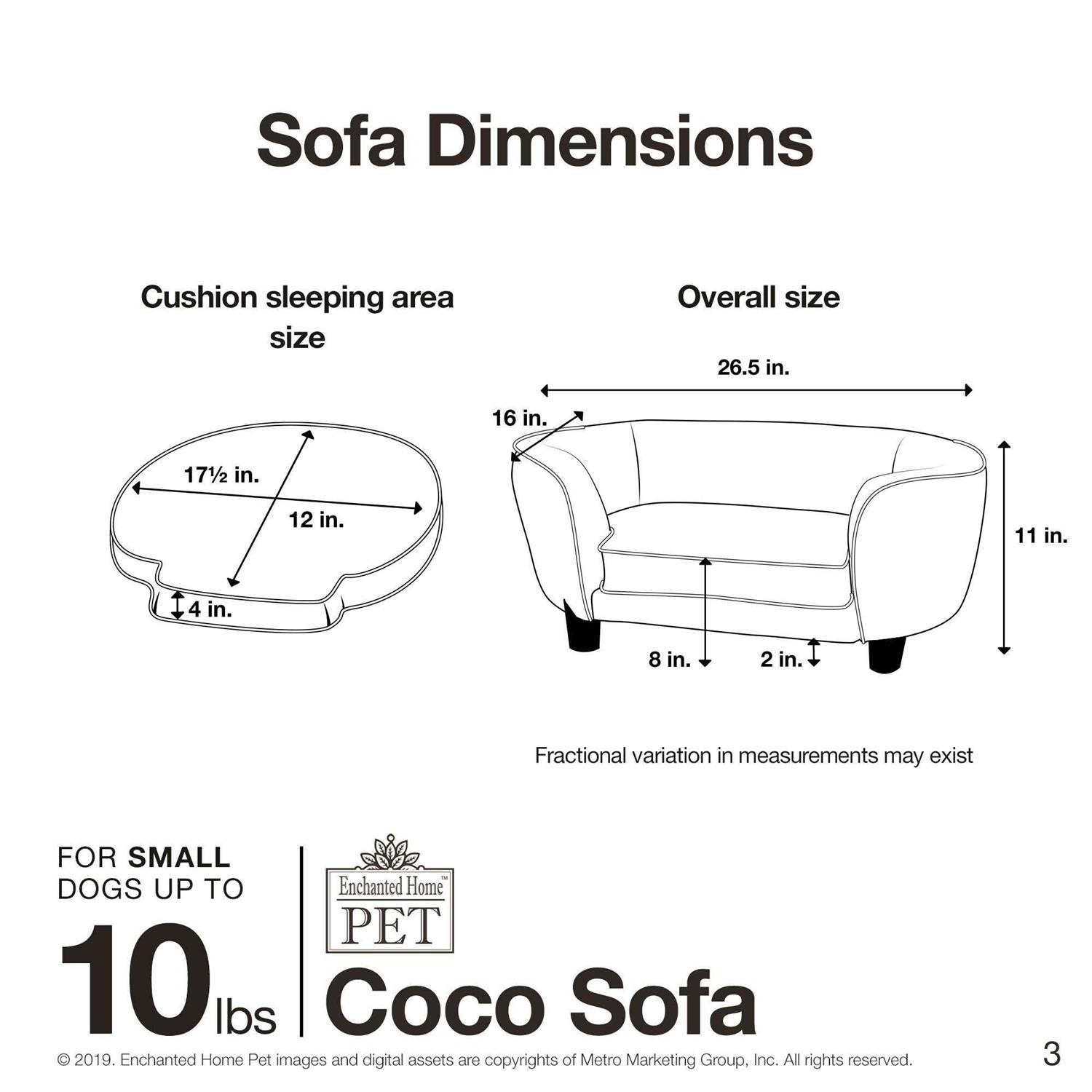 Enchanted Home Pet Coco Pet Sofa