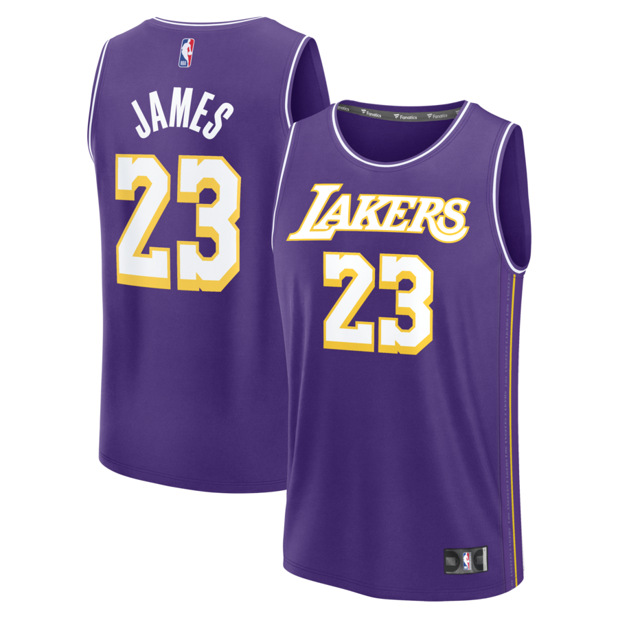 Youth Los Angeles Lakers LeBron James Fanatics Purple Fast Break Jersey - Statement Edition