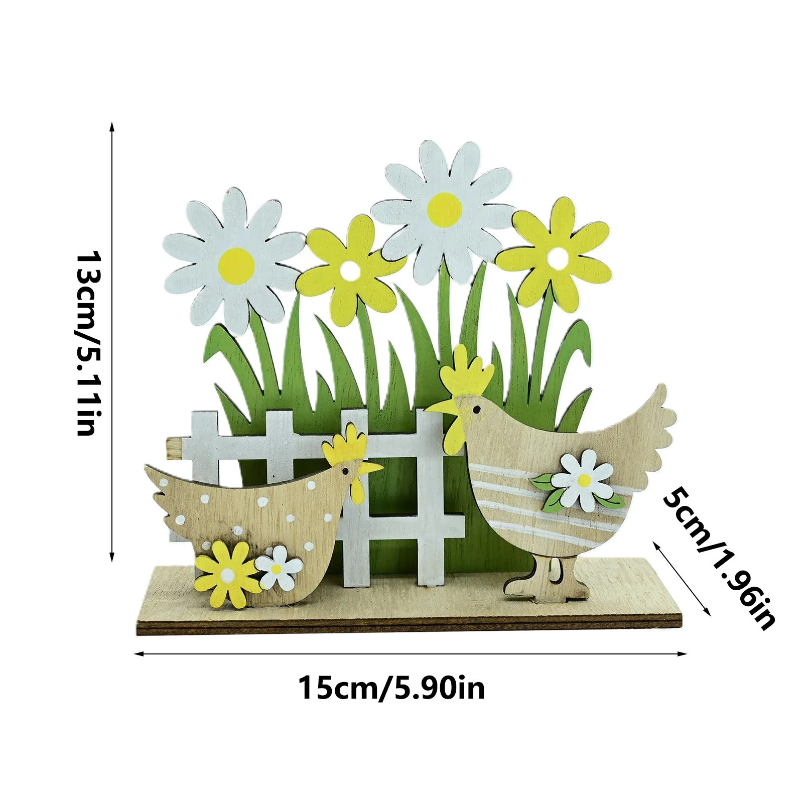 iju7gthy Citronella Candles Outdoor Torches 4th of July Party Festival Wooden Crafts Garden Ornament Rustic Rooster Home Wooden Decoration Ornament Festival Wooden Ornament - Curated Treasures Market