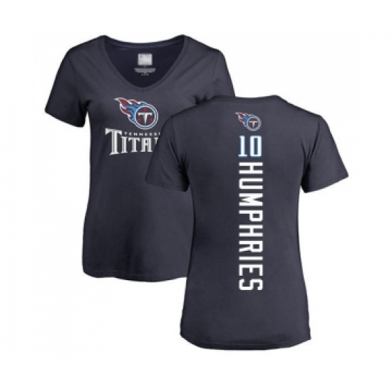 Football Women's Tennessee Titans #10 Adam Humphries Navy Blue Backer T-Shirt