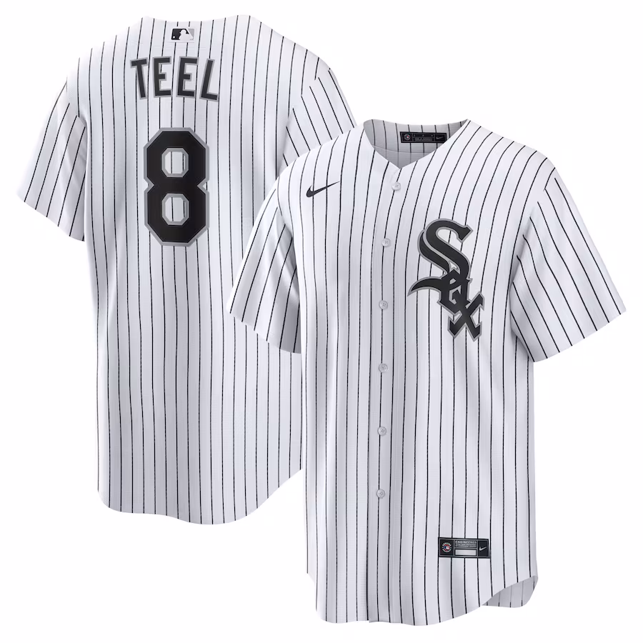 Youth Chicago White Sox Kyle Teel Nike White Home Replica Jersey