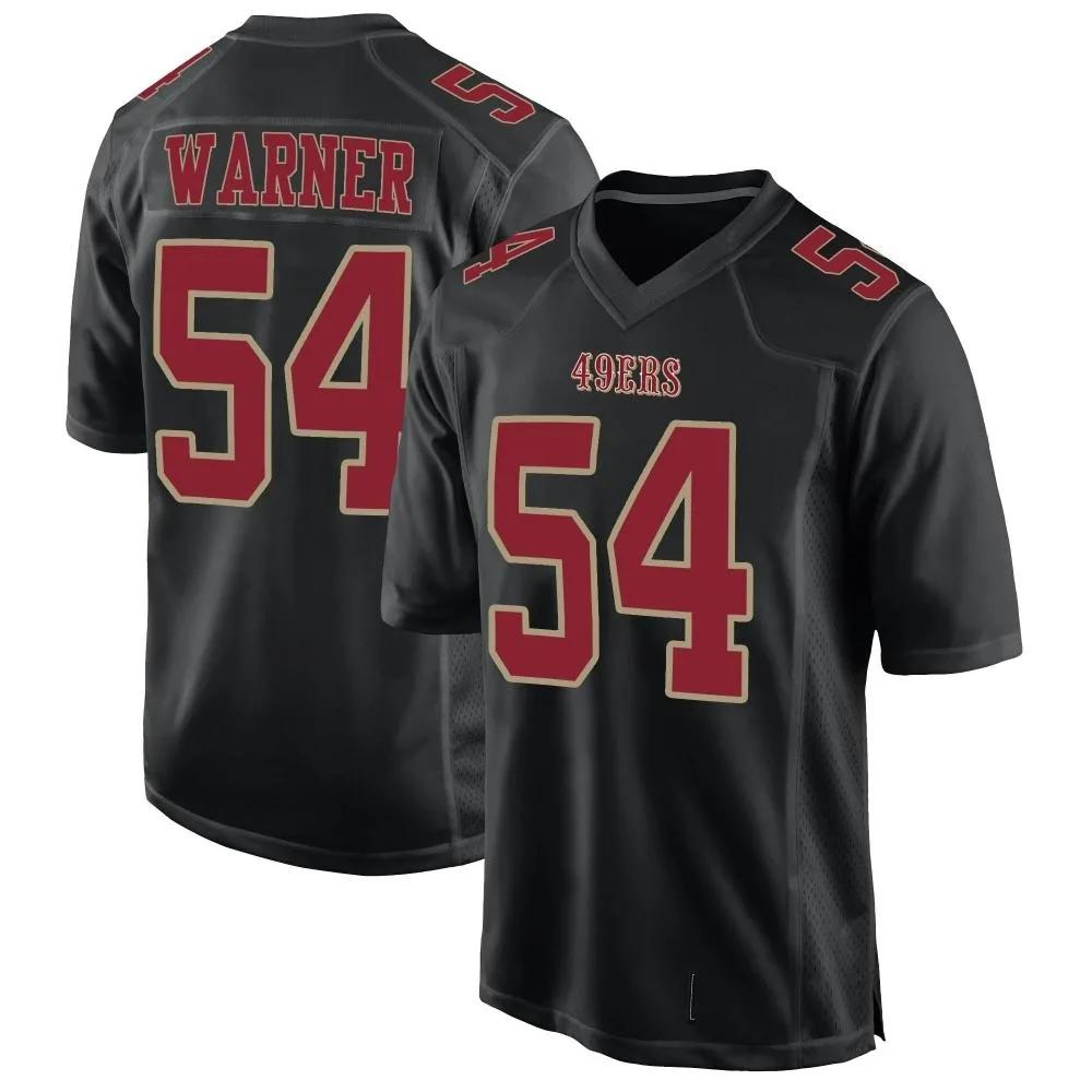 Men's San Francisco 49ers Fred Warner Nike Carbon Black Fashion