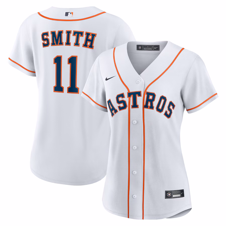 Women's Houston Astros Cam Smith Nike White Home Replica Jersey