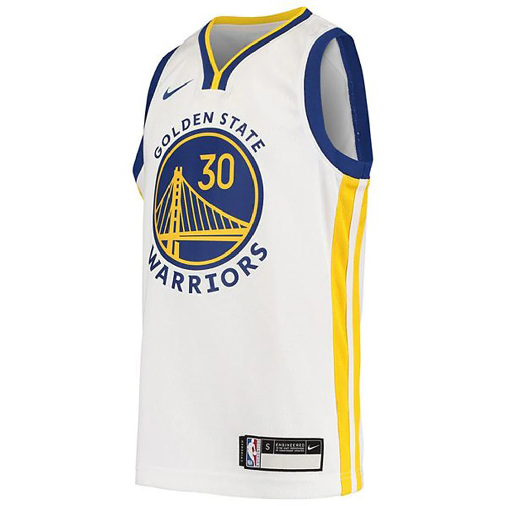 Youth Golden State Warriors Steph Curry Association Jersey - White