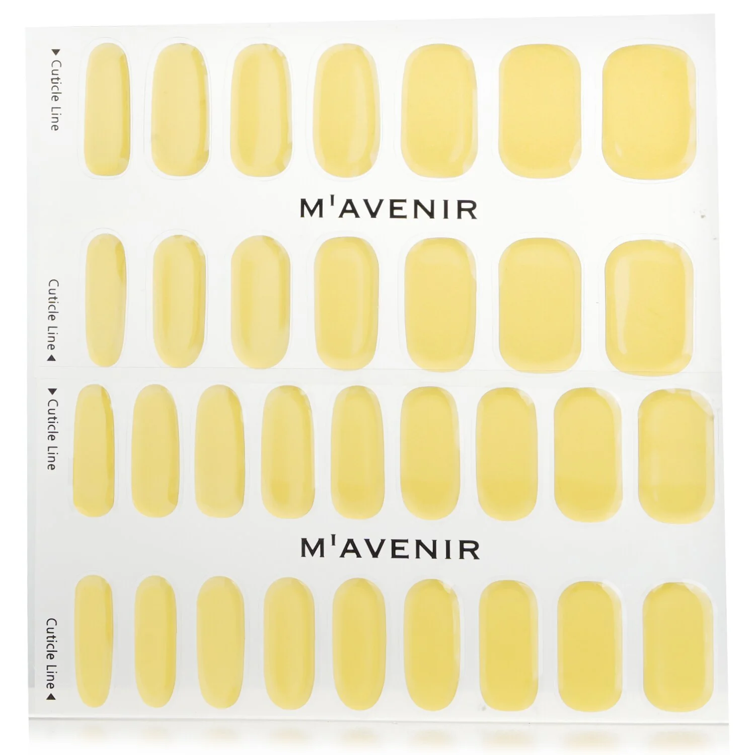 Mavenir Nail Sticker (Patterned) - # Nutty Yellow Nail  32pcs