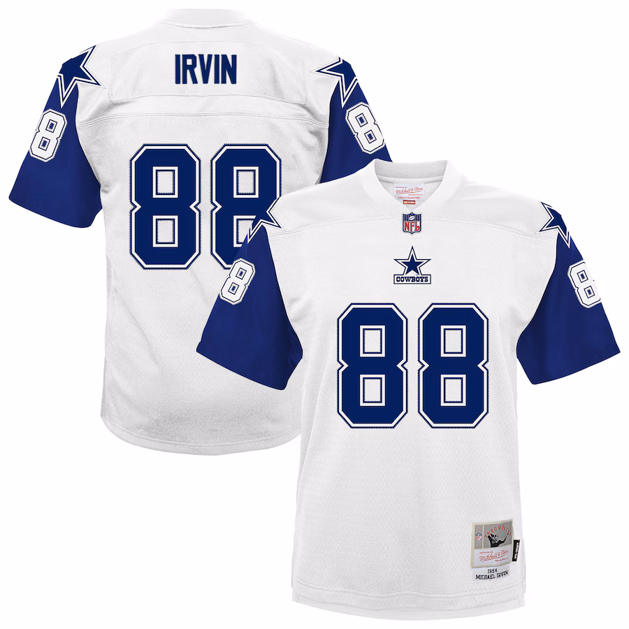 Youth Dallas Cowboys Michael Irvin Mitchell & Ness White 1994 Alternate Legacy Jersey