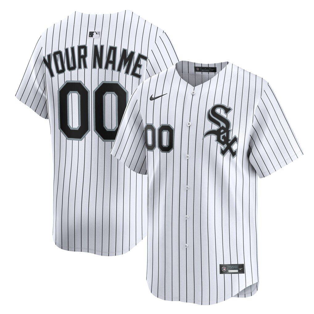 Youth Chicago White Sox  Nike White Home Custom Limited Jersey