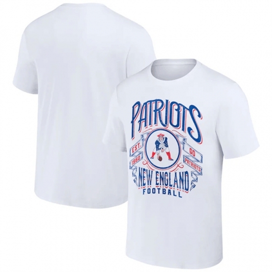 Men's New England Patriots White X Darius Rucker Collection Vintage Football T Shirt