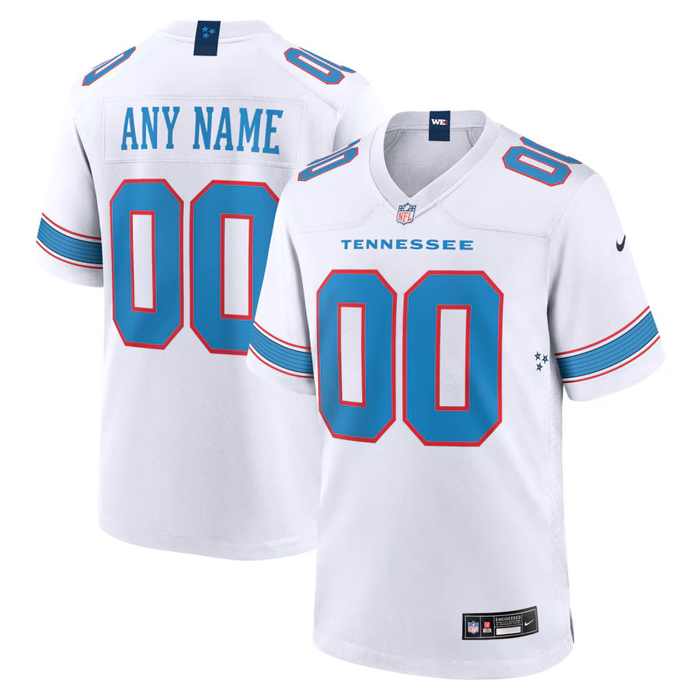 Men's Tennessee Titans Nike White  Custom Jersey