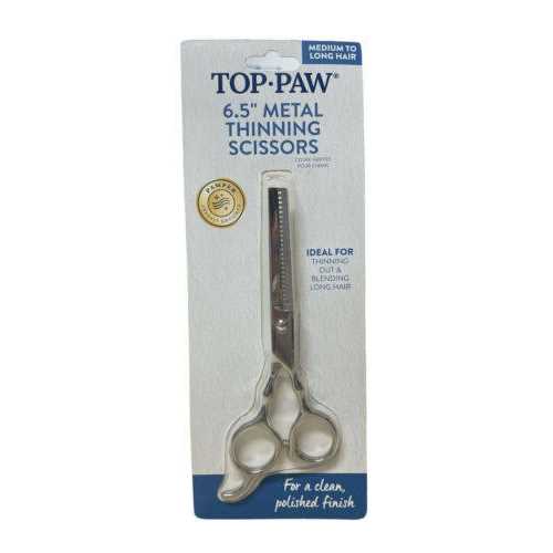 Top Paw 6.5 Metal Thinning Pet Hair Scissors