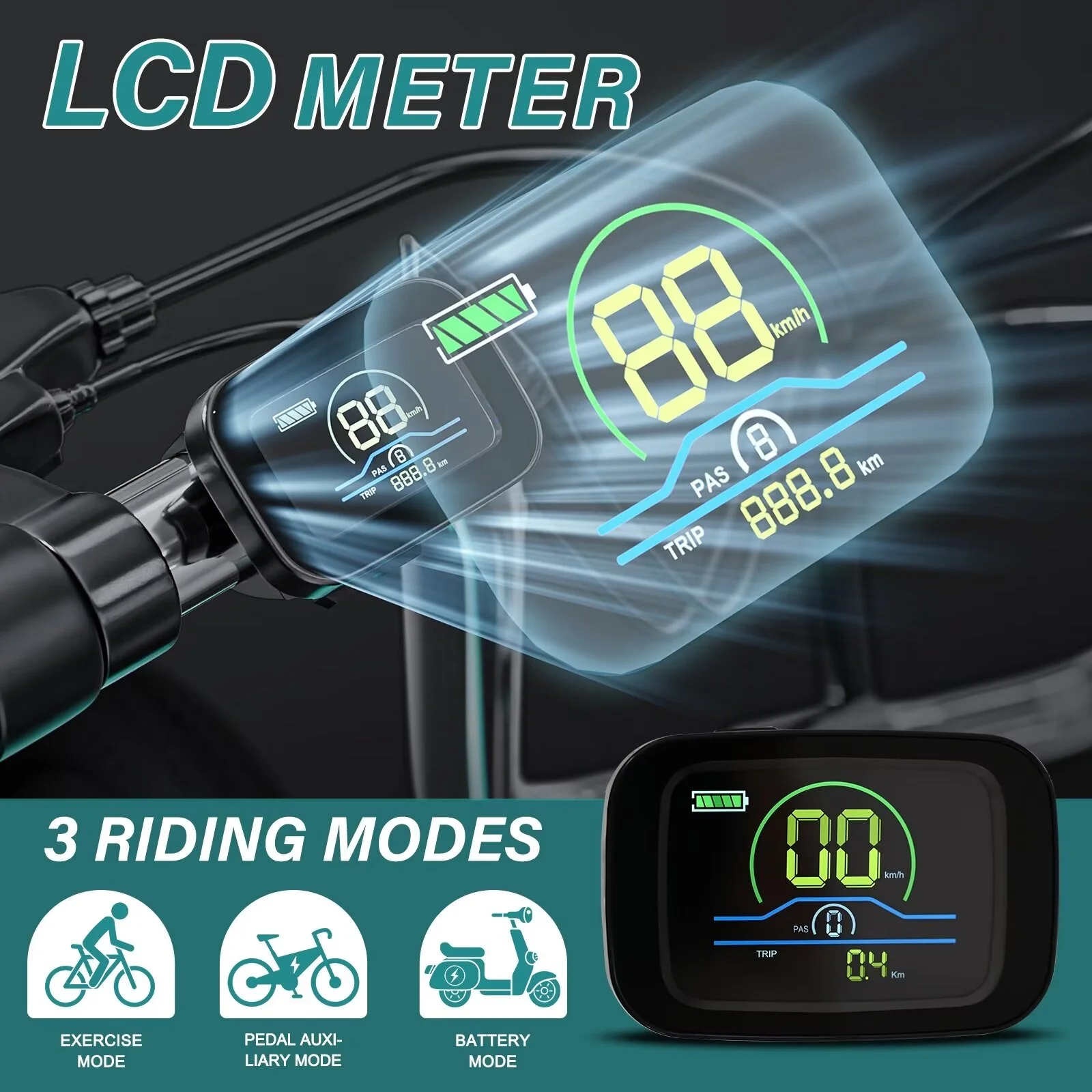 MOPHOTO Electric Tricycles for Women, 26''/24'' 3 Wheel Electric Bike, 500W 48V 14.5AH Electric Trike for Seniors Adults Maximum Speed 16 miles/h, Range 30-45 miles, with Big Basket & Led Headlamp - Curated Treasures Market