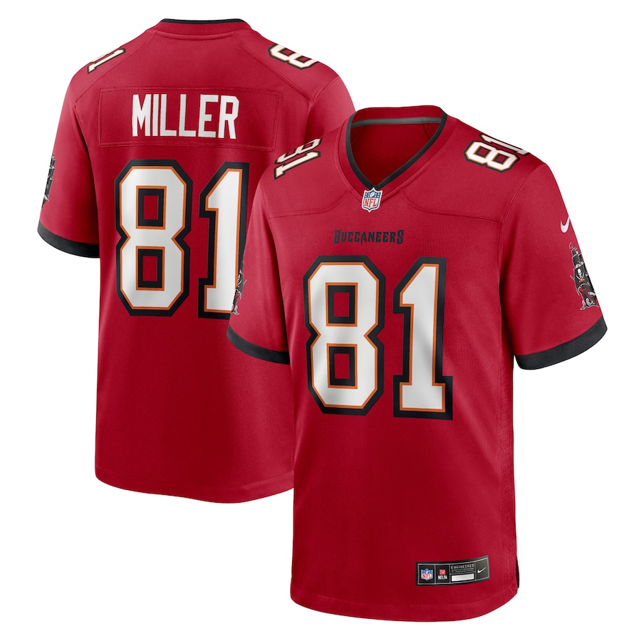 Men's Tampa Bay Buccaneers Ryan Miller Nike Red Team Game Jersey