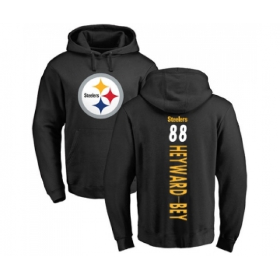 Football Pittsburgh Steelers #88 Darrius Heyward-Bey Black Backer Pullover Hoodie