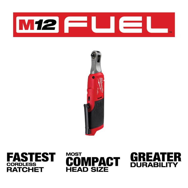 M12 FUEL 12V Lithium-Ion Brushless Cordless High Speed 1/4 in. Ratchet & 1/4 in. Drive Metric Impact Socket Set