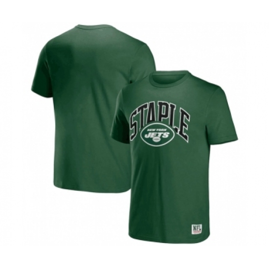 Men's New York Jets x Staple Green Logo Lockup T-Shirt