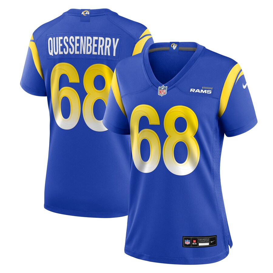 Women's Los Angeles Rams David Quessenberry Nike Royal Team Game Jersey