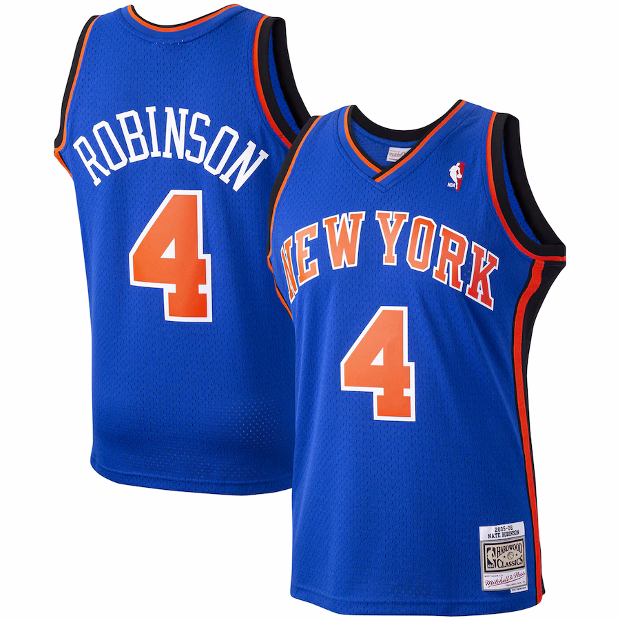 Men's New York Knicks Nate Robinson Mitchell & Ness Blue Hardwood Classics Swingman Jersey
