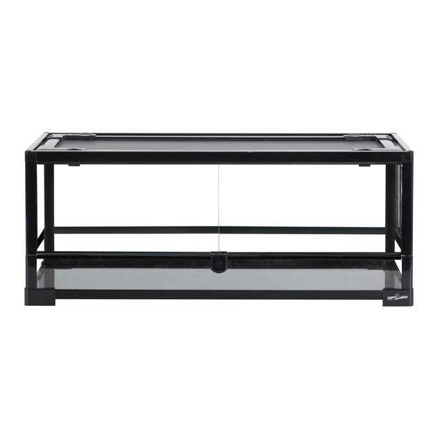 REPTI ZOO Tempered Glass Front Opening with Double Hinge Door Terrarium