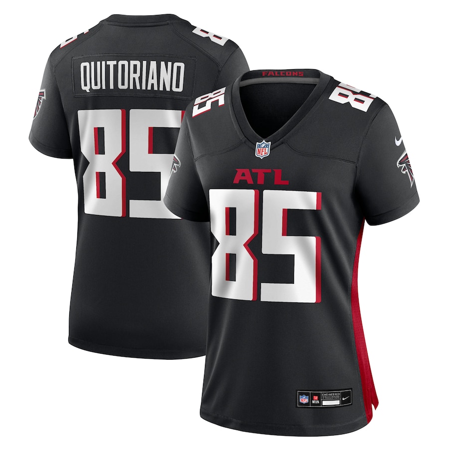 Women's Atlanta Falcons Teagan Quitoriano Nike Black Team Game Jersey
