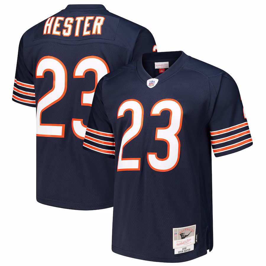 Men's Chicago Bears Devin Hester Mitchell & Ness Navy Legacy Replica Jersey