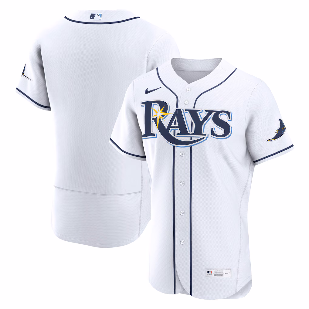 Men's Tampa Bay Rays Nike White Home Authentic Jersey