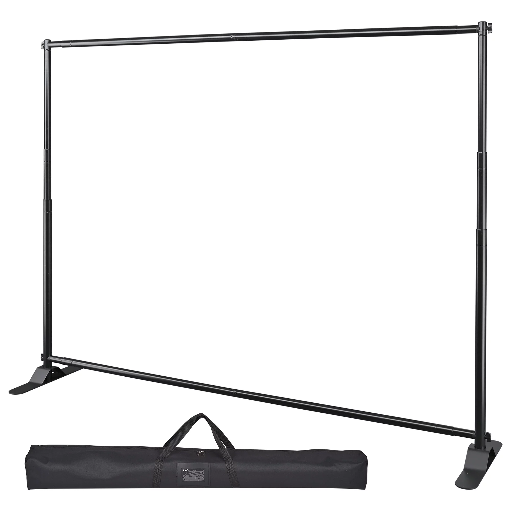 InstaHibit 8x10 Ft Telescopic Step and Repeat Heavy Duty Backdrop Banner Stand with Carry Bag Photo Wall Display - Curated Treasures Market