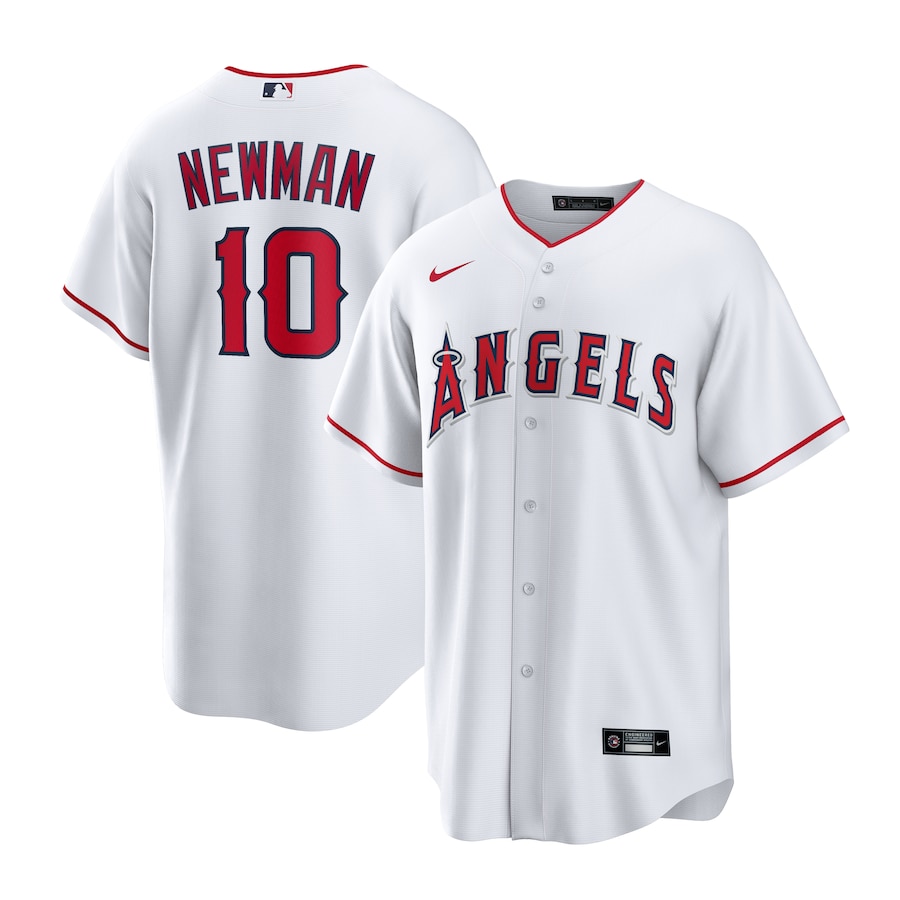 Men's Los Angeles Angels Kevin Newman Nike White Home Replica Jersey