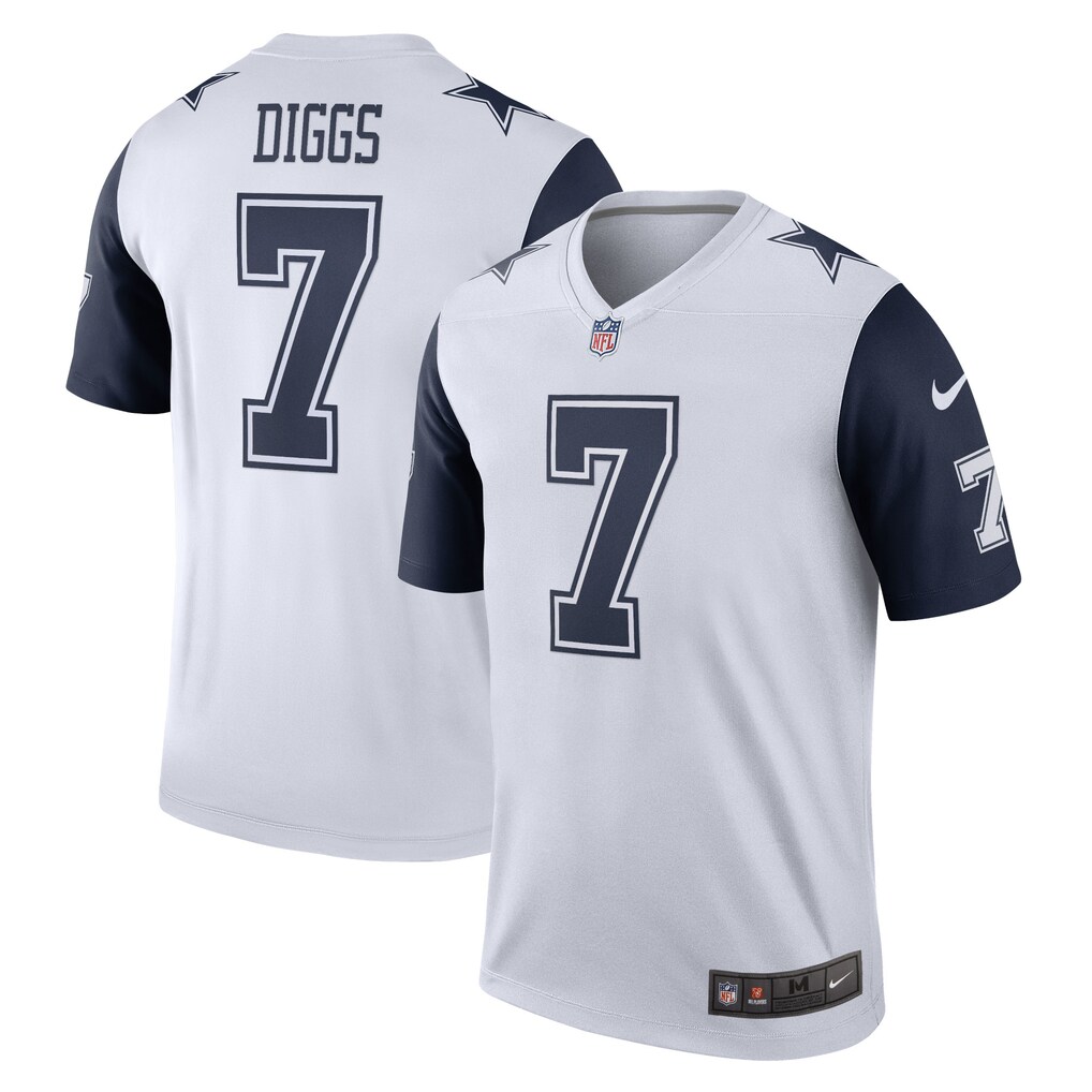 Men's Dallas Cowboys Trevon Diggs Nike White Legend Player Performance Top