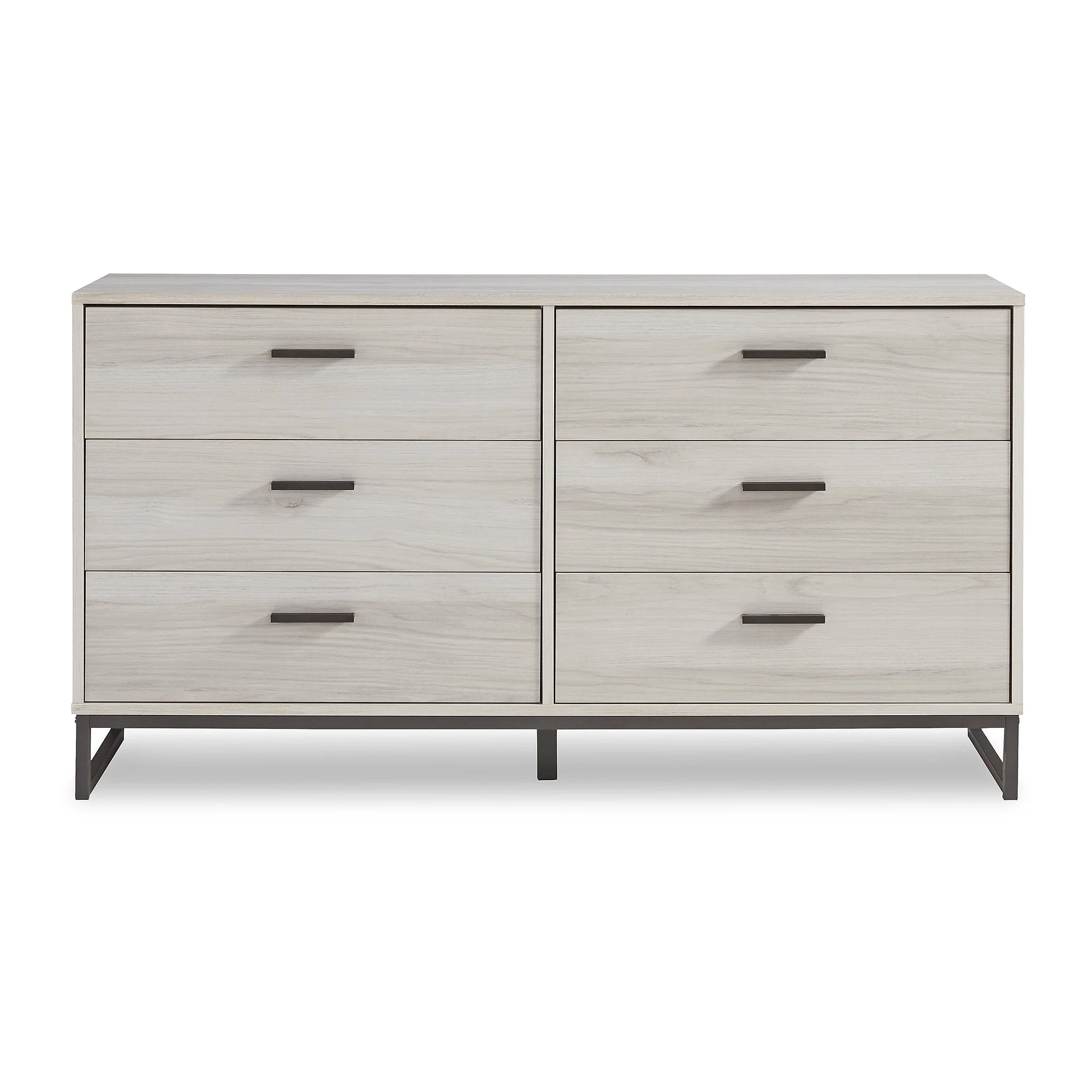 Signature Design by Ashley Casual Neilsville 6 Drawer Dresser, Multi Gray